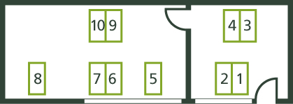 Coworking Hamburg 3. OG Grundriss